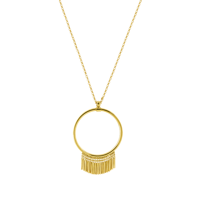 Woman's Necklace Oxette Nomads Gold-Circle