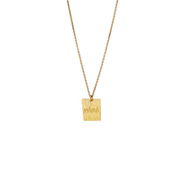 Necklace Love Messages 01X05-02931 Oxette Silver 925 Gold Plated