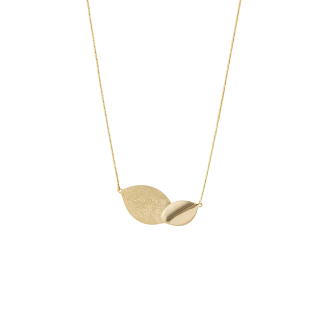 Women's Necklace Amal 01X05-04024 Oxette Silver Gold Plated With Oval Element