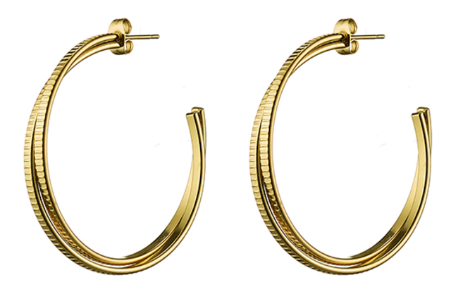 Women's Earrings Hoops Surgical Steel Yellow Gold N-02141G Artcollection