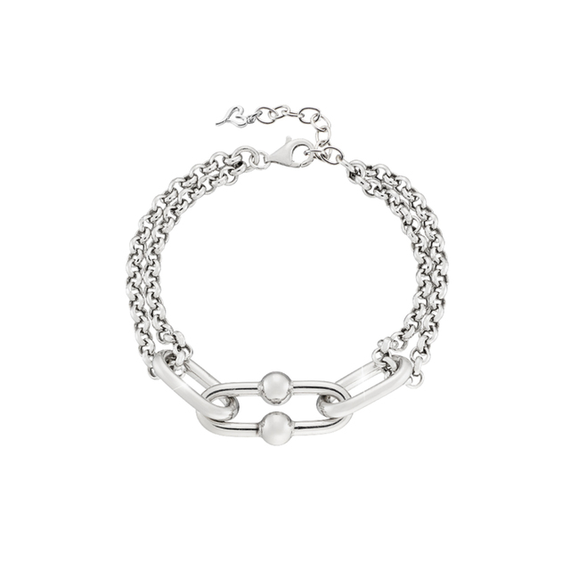 Women's Bracelet Links 02L03-00666 Loisir Steel With Double Chain And Element