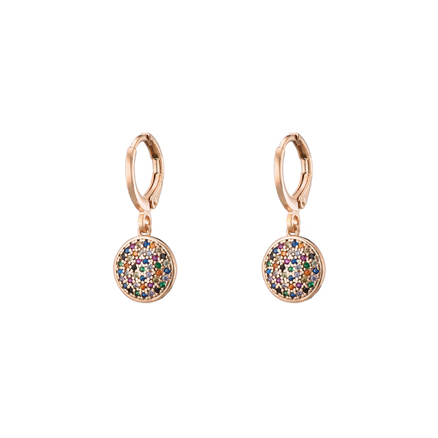 Women's Earrings Flirty 03L15-00822 Loisir Bronze-Pink Gold IP