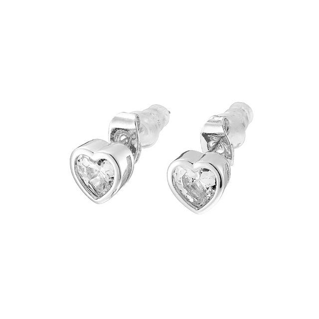 Women's Earrings Heart To Heart 03L15-00874 Loisir Bronze-Platinum IP