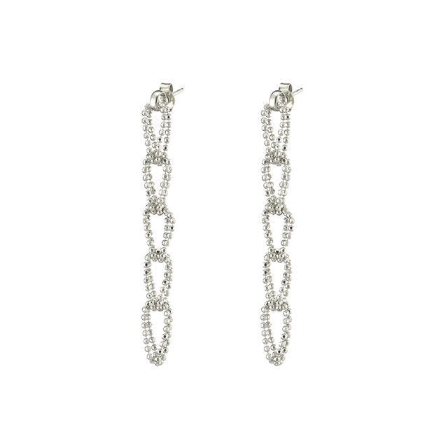 Women's Earrings Melody Oxette 03X01-03117 Sterling Silver With Chains