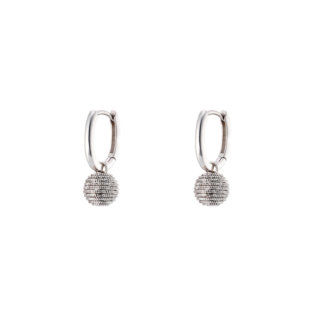 Women's Earrings Panorama 03X01-03322 Oxette Silver With Ball Element