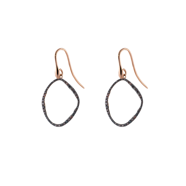 Women's Earrings 03X05-02478 Oxette Silver 925-Pink Gold Plated