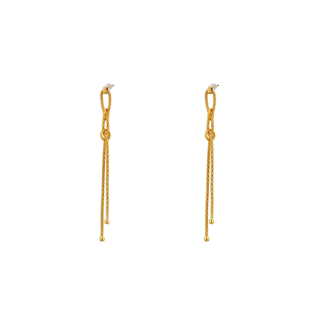 Women's Earrings Success 03X05-03242 Oxette Silver Gold Plated With Chain 0.25 cm 