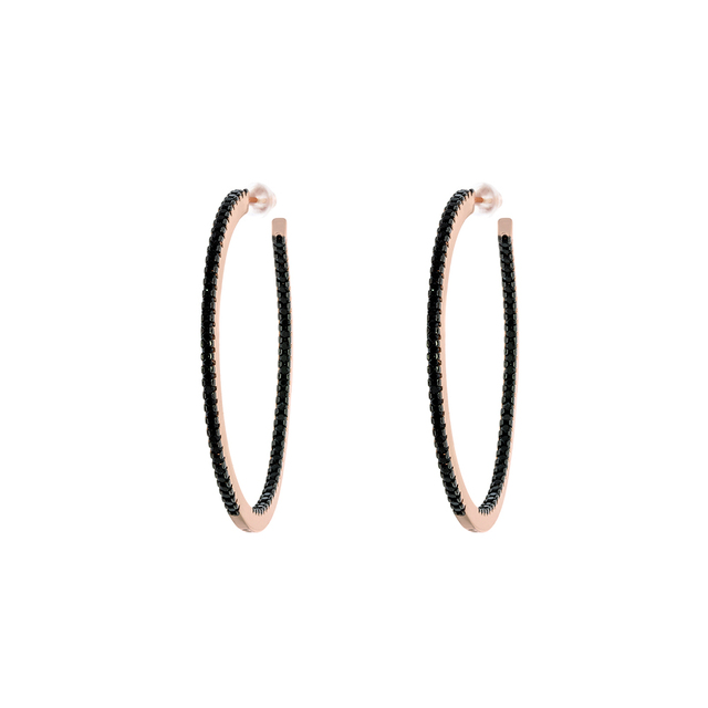 Women's Optimism Earrings 03X15-00257 Oxette Bronze-Pink Gold IP