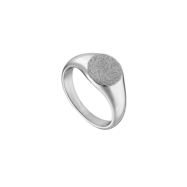 Women's Ring Sparkling Loisir Steel With Sand Effect