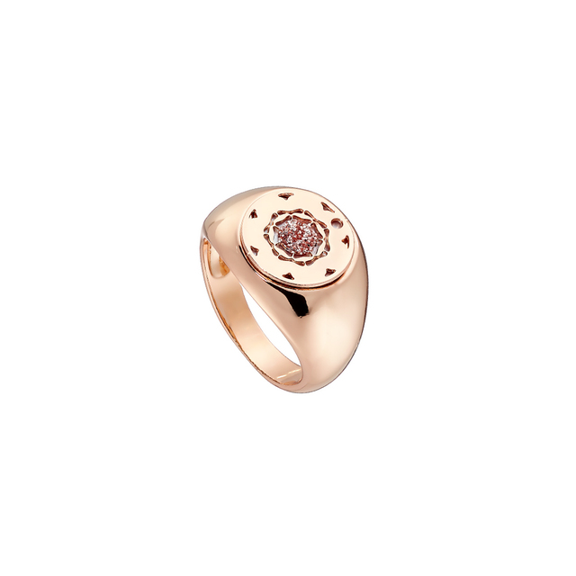 Γυναικείο Δαχτυλίδι Rosy 04L15-00302 Loisir Μπρούντζος-Ροζ Χρυσό IP