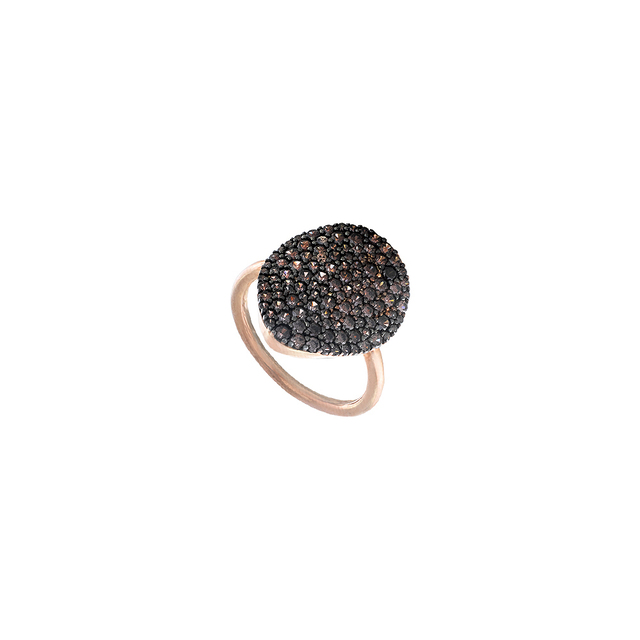Women's Ring 04X05-01520 Oxette Silver 925-Pink Gold Plated