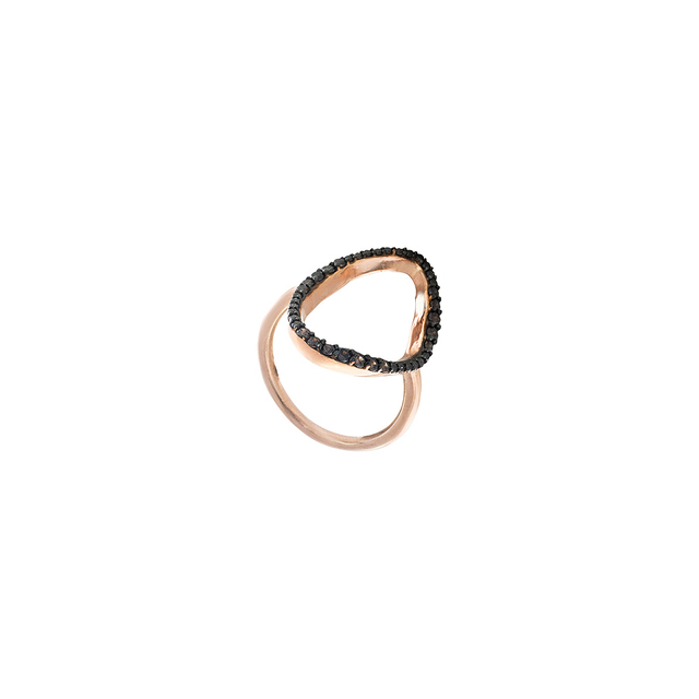 Women's Ring 04X05-01522 Oxette Silver 925-Pink Gold Plated