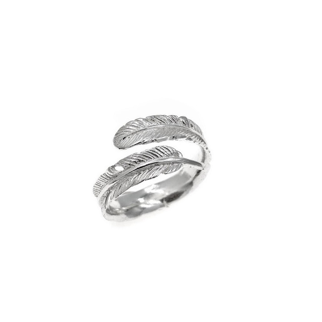 Women's Ring Fern's Leaves Silver 925-Oxidation 107100650.500