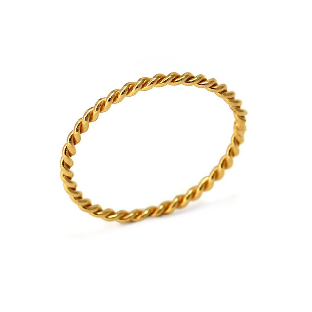 Women's Twist Ring Silver 925-Gold Plated 107101850.157