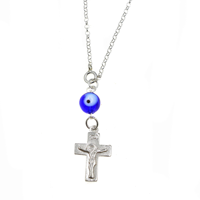 Car Amulet Silver Cross with Eye 109400138