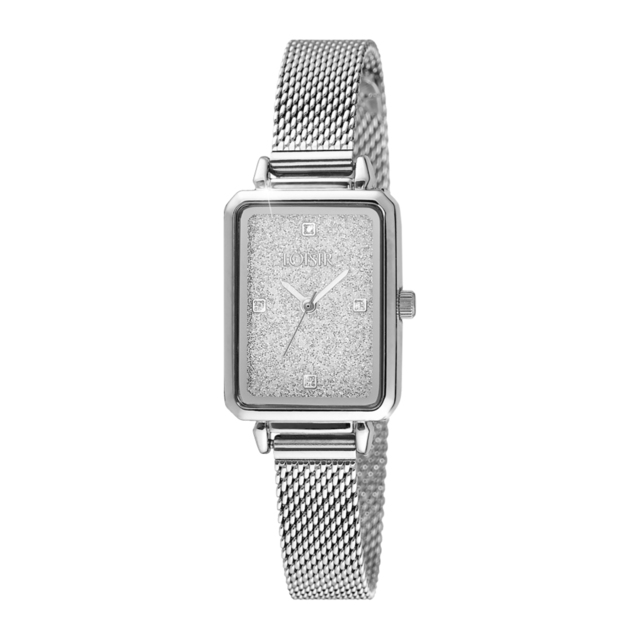 Women's Watch Stranger 11L03-00497 Loisir With Steel Mesh Band And Silver Glittered Dial