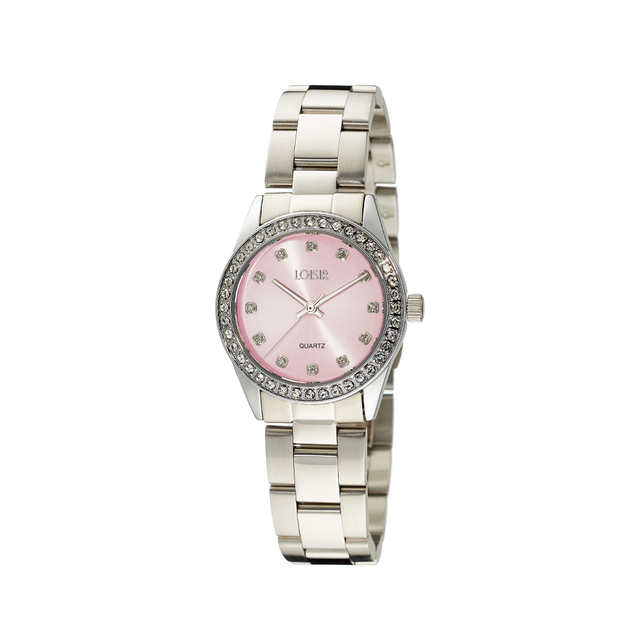 Women's Watch Hippy 11L03-00654 Loisir With Steel Bracelet And Pink Dial