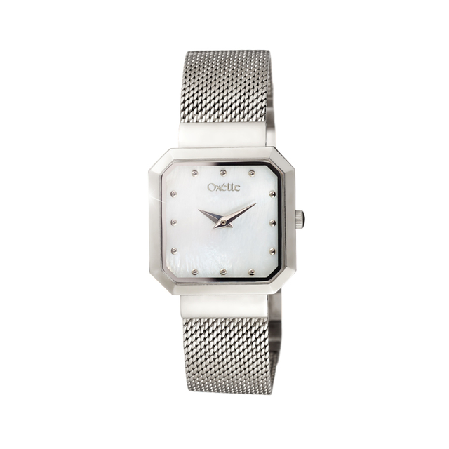 Women's Watch Parisian 11X03-00759 Oxette With Steel Mesh Band And White Mop Dial