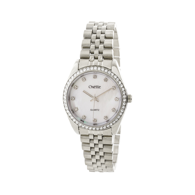 Women's Monterrey Watch 11X03-00803 Oxette With Steel Bracelet And White Mop Dial With Crystals