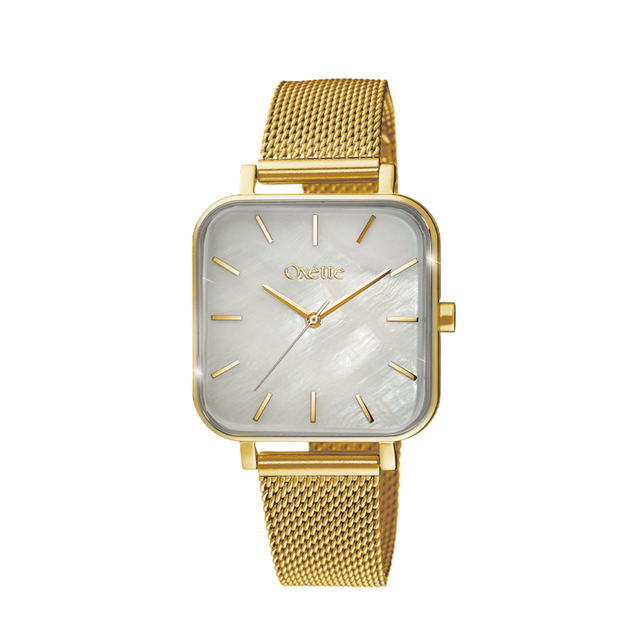 Women's Watch Influence 11X05-00762 Oxette With Gold Plated Steel Bracelet And White Mop Dial