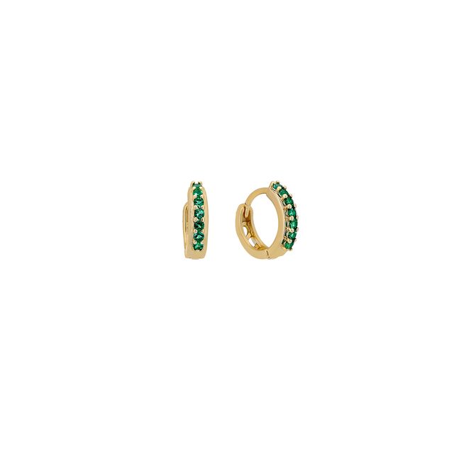 Women's Hoop Earrings Silver 925-Gold Plating 1TA-SC092-3E Prince