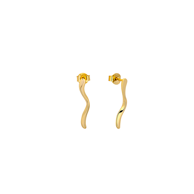Women's Earrings Silver 925-Gold Plating 1TA-SC108-3 Prince