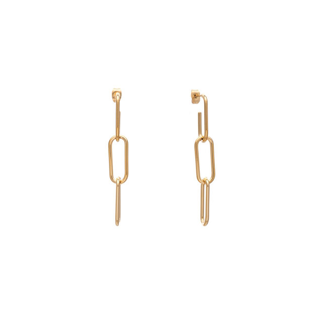 Women's Earrings 22A-SC034G Visetti Steel 316L-Gold Plating IP