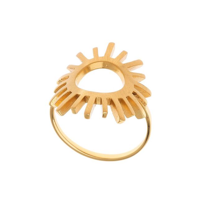 Δαχτυλίδι Ήλιος Ασήμι 925 Επιχρυσωμένο 23719 Arteon