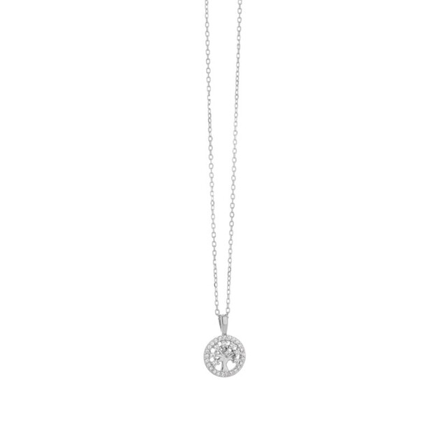 Necklace Tree of Lfe Silver 925 Rhodium Plated 2ZK-KD061-1 Prince