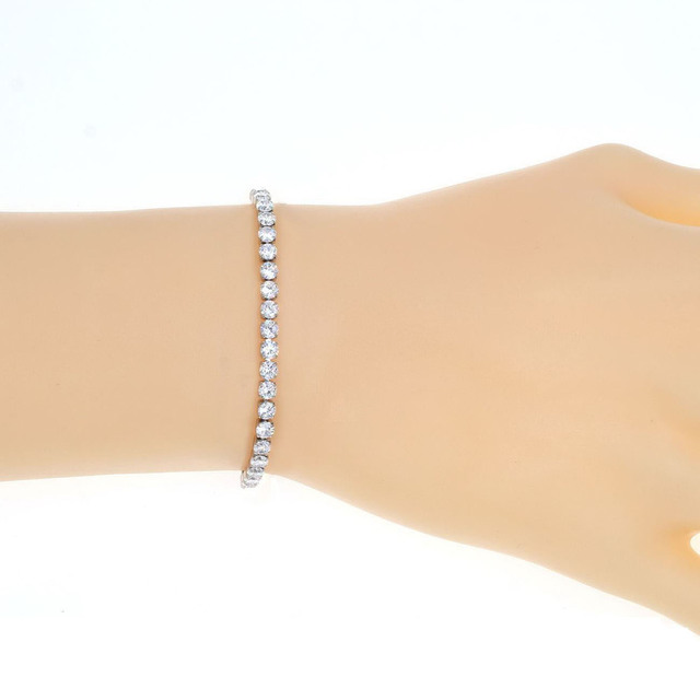 Women's Bracelet Steel 316L White Crystals 306100510.017