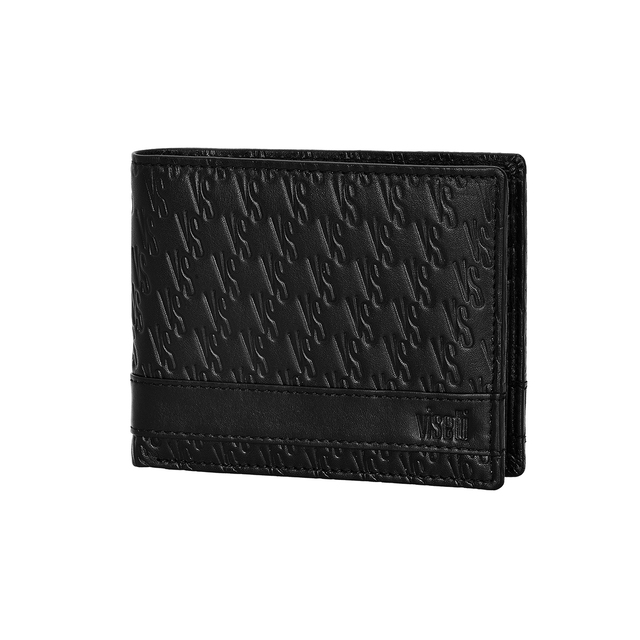 Men's Wallet Visetti 31H-WA018B Genuine Leather Black