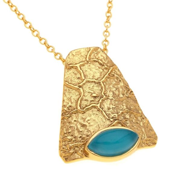 Women's Necklace Arteon 34100 Silver 925-Gold Plated With Stone