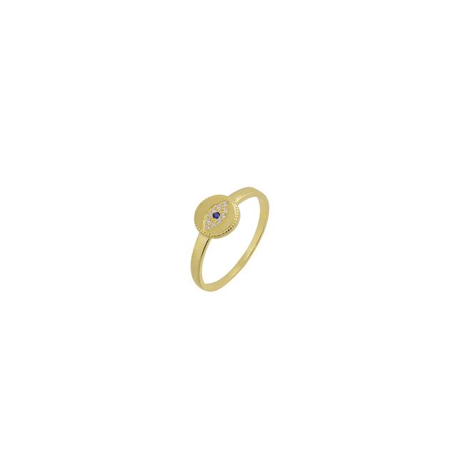 Ring Eye Silver 925 Gold Plated 3A-RG210-3M Prince