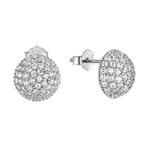 Women's Hive Earrings Silver 925 3A-SC738 Prince