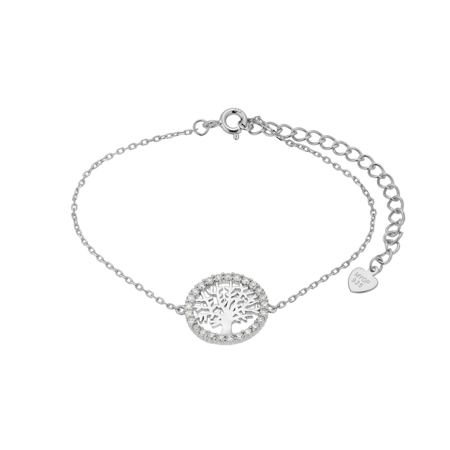 Women's Bracelet  Life Tree Silver 925 3ZK-BR160 Prince Gold  Plating