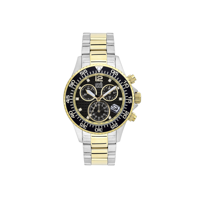 Ανδρικό Δίχρωμο Ρολόι Visetti Absolute 41I-SW001SGB Ατσάλι 316L