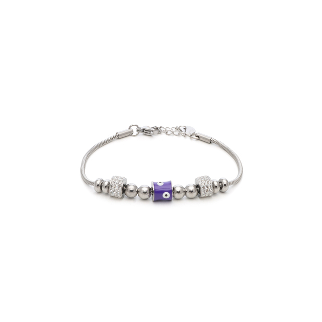 Γυναικείο Βραχιόλι-Αλυσίδα  Με Charms  42AB-BR004SWM Visetti Ατσάλι 316L