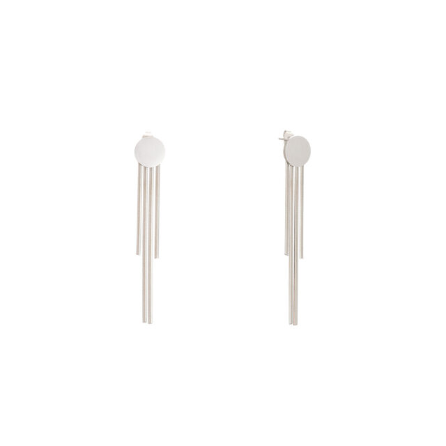 Women's Long Earrings 42AD-SC005S Visetti Steel 316L