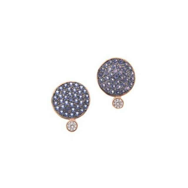 Women's Earrings Discs Arteon 50480  With Stones-925 Silver-Gold Plated