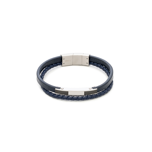 Ανδρικό Βραχιόλι Visetti 51C-BR319SC Steel 316L-Δέρμα