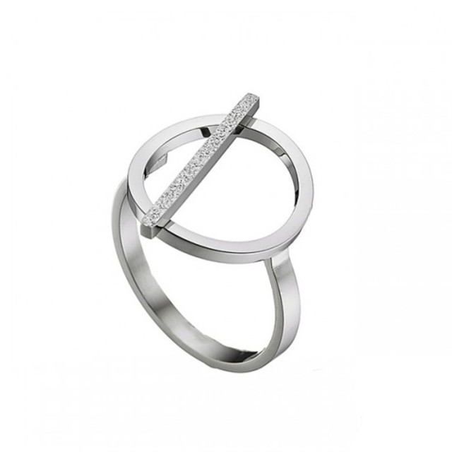 Woman ring Circle surgical steel  N-02384