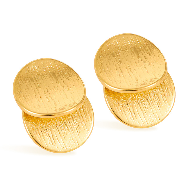 Γυναικεία Σκουλαρίκια Καρφωτά Visetti 62B-SC005G Ατσάλι 316L-Επιχρύσωση IP