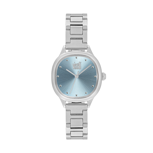 Women's Square Watch Starlit 62Z-SW020SC Visetti Steel 316L-Light Blue Dial