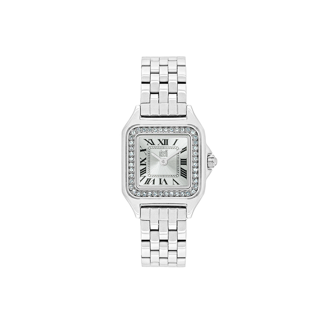 Women's Watch Feline 62Z-SW023SW Visetti 316L Steel-White Zircons CZ-White Dial