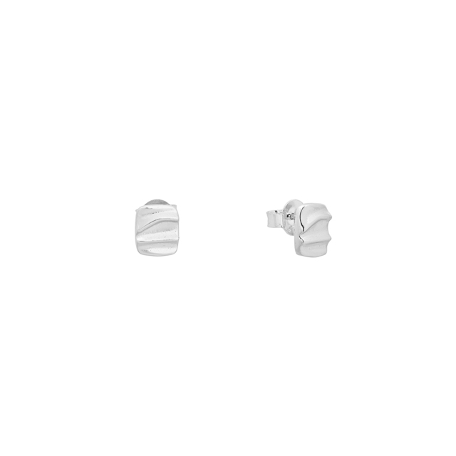 Women's Parallelogram Stud Earrings Silver 925 6ZK-SC249 Prince