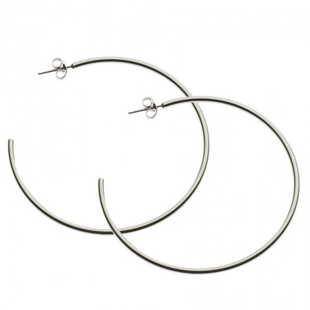 Earrings hoops surgical steel N-01941