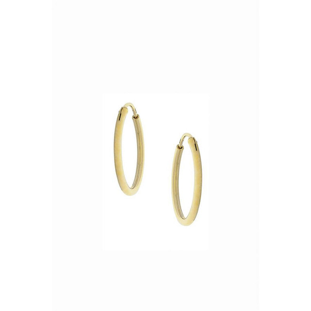 Women's Hoop Earrings Silver 925-Gold Plating 9A-SC067-3 Prince