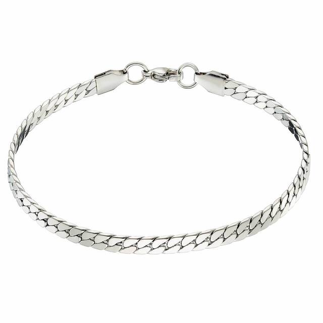 Women's Bracelet Chain Unisex 70's Steel N-00342 6MM Artcollection