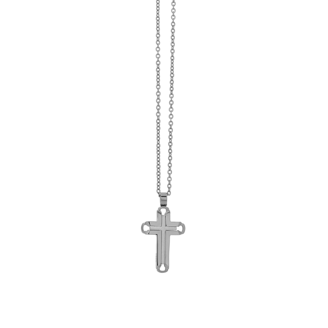 Men's Cross Necklace AD-KD222 Visetti Steel 316L