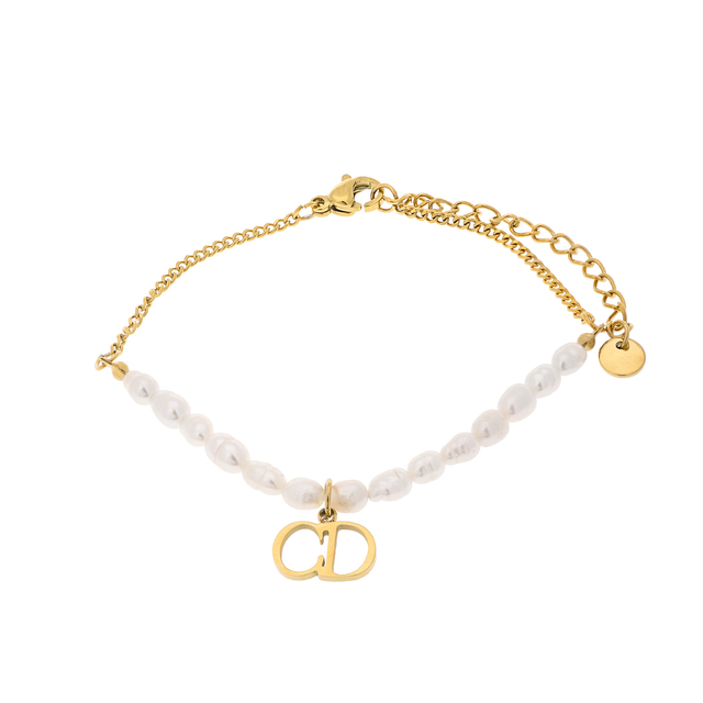 Women's Bracelet With  Pearls Visetti BE-WBR016G Steel 316L-Gold IP